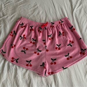 cherry pj shorts